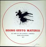Segno, gesto, materia : gli anni '50 tra Europa e America : Basel, Koln, Roma, 1977