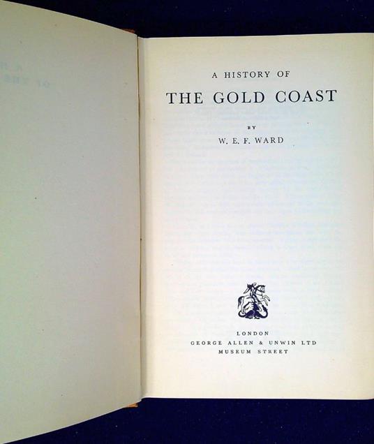 A History of the gold coast - Willibald Franke - copertina
