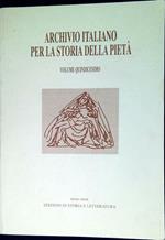 Archivio italiano per la storia della pietà volume XV