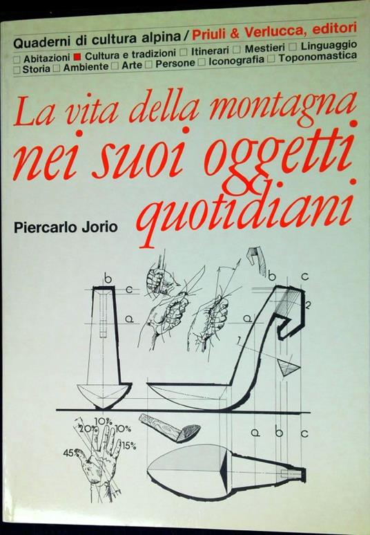 La vita della montagna nei suoi oggetti quotidiani - Piercarlo Jorio - copertina