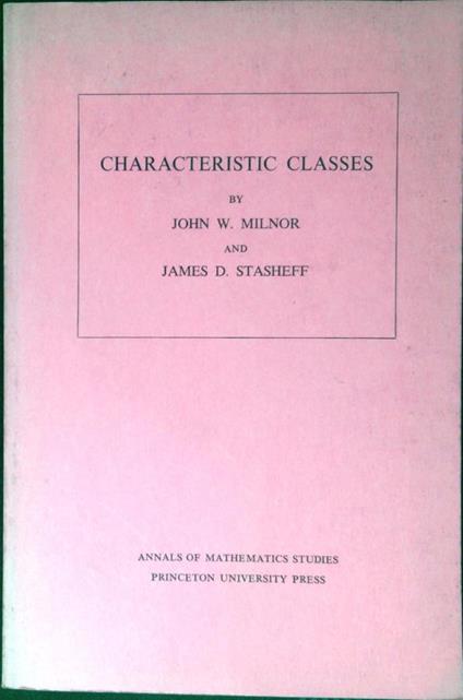 Characteristic classes - John Millar - copertina