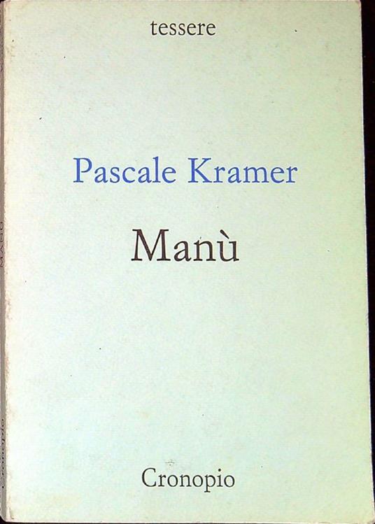 Manù - Pascale Kramer - copertina