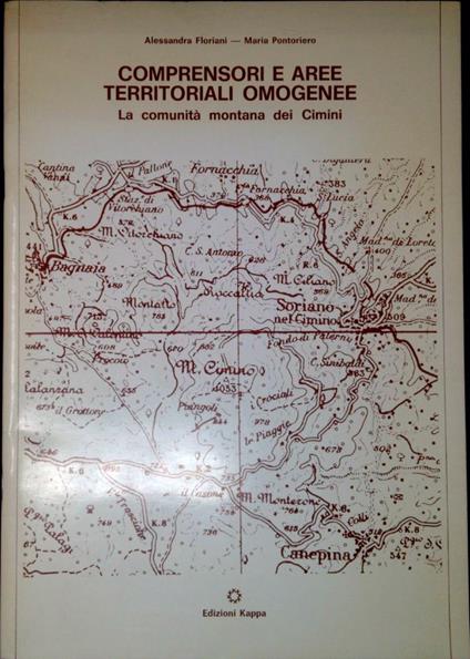 Comprensori e aree territoriali omogenee : la Comunità montana dei Cimini - Alessandra Lorini - copertina