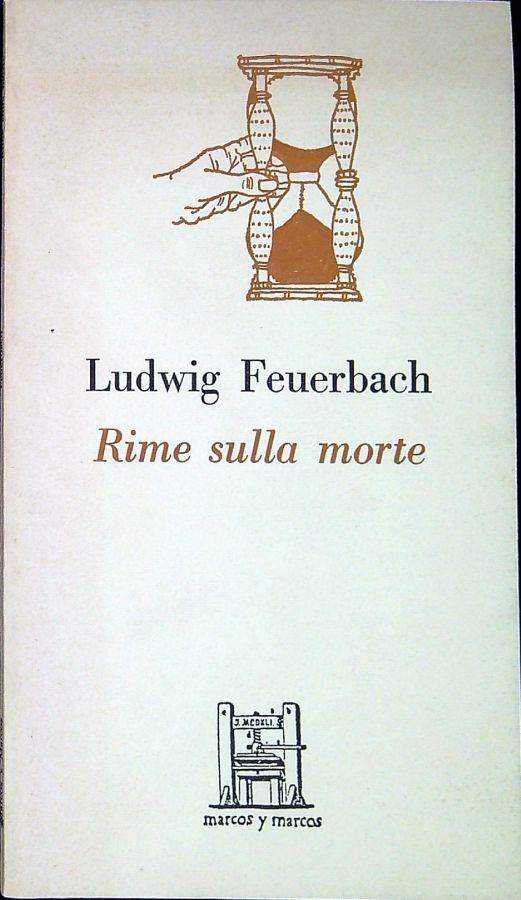 Rime sulla morte - Ludwig Feuerbach - copertina