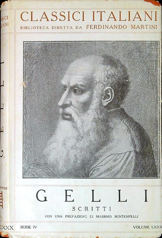 Scritti - Giambattista Gelli - copertina