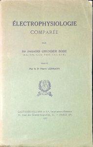 Électrophysiologie comparée - copertina