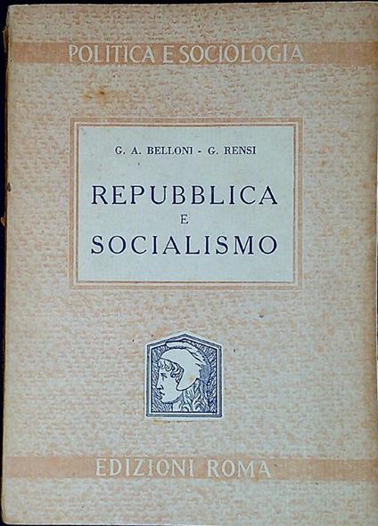Repubblica e socialismo - copertina