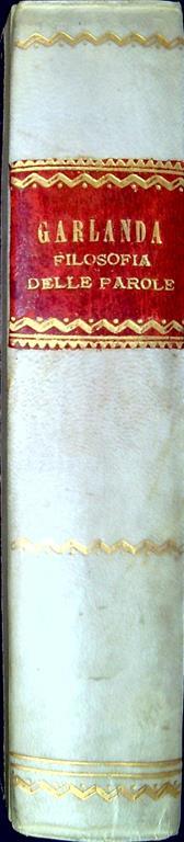 La filosofia delle parole - Federico Garlanda - copertina