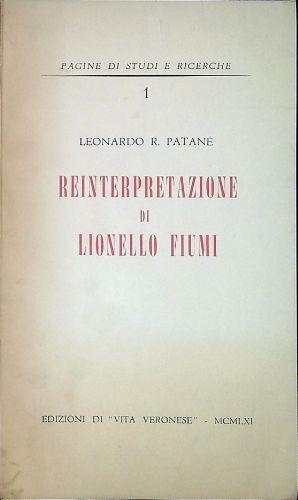 Reinterpretazione di Lionello Fiumi - Leonardo R. Patané - copertina