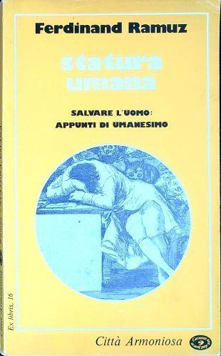 Statura umana - Charles Ferdinand Ramuz - copertina
