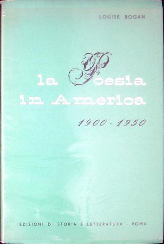 La poesia in America 1900-1950 - Louise Bogan - copertina