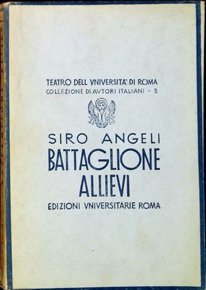 Battaglione allievi - Siro Angeli - copertina