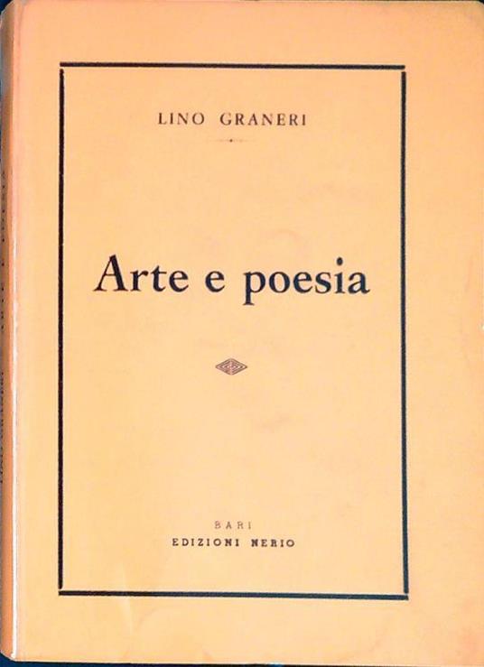 Arte e poesia - Lino Graneri - copertina
