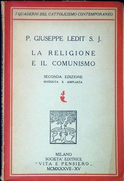 La religione e il comunismo - copertina