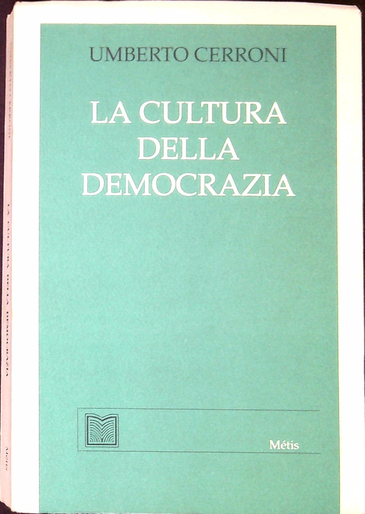 La cultura della democrazia