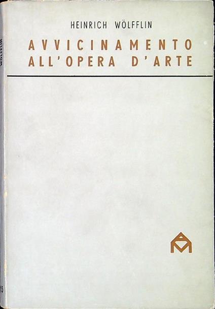 Avvicinamento all'opera d'arte - Heinrich Wolfflin - copertina