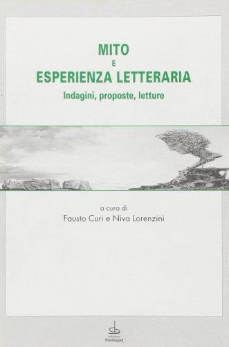 Mito e esperienza letteraria. Indagini, proposte, letture - copertina