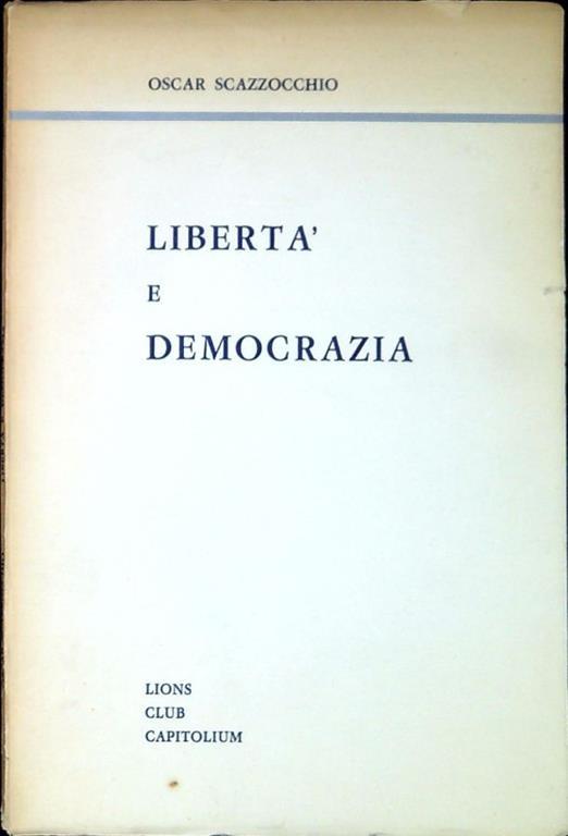 Liberta e democrazi - copertina