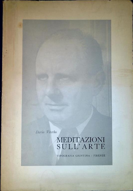 Meditazioni sull'arte - Dario Viterbo - copertina