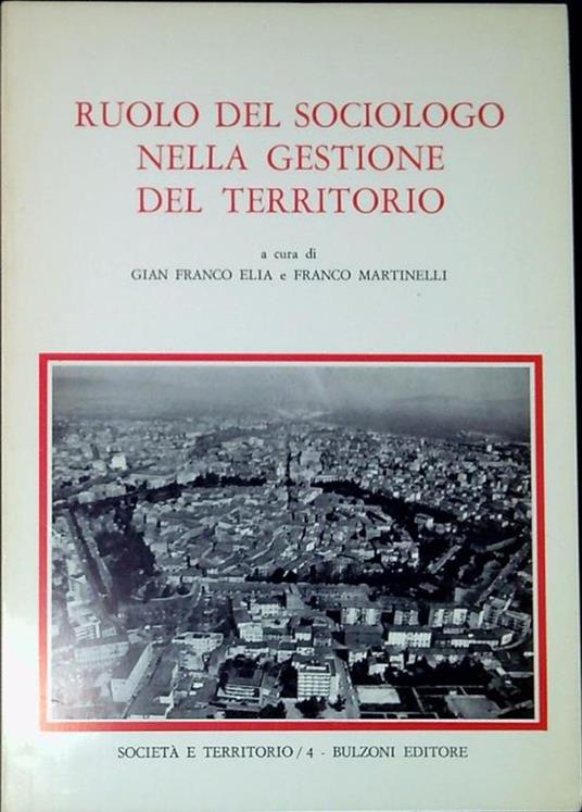 Ruolo del sociologo nella gestione del territorio - copertina