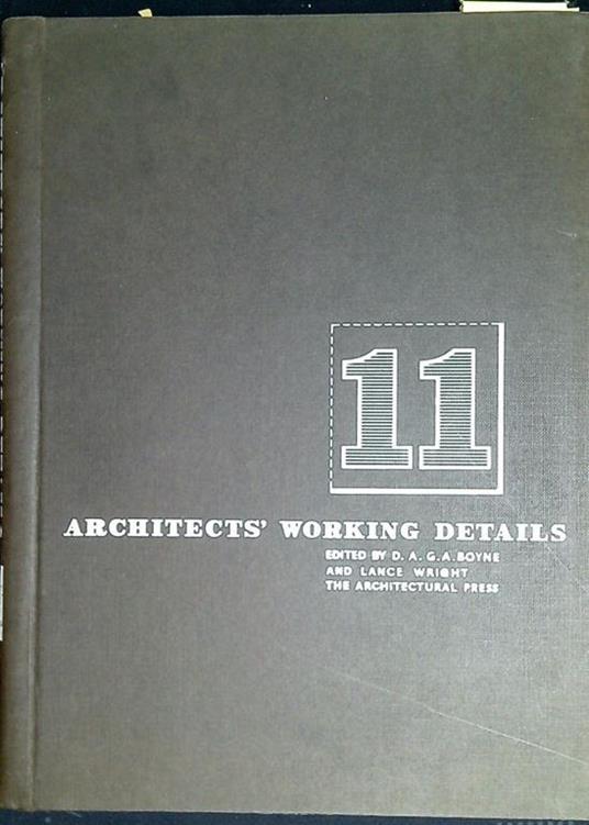 Architect's working details 11 - copertina