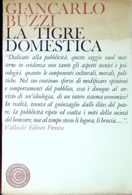 La tigre domestica - Giancarlo Buzzi - copertina