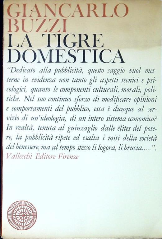 La tigre domestica - Giancarlo Buzzi - copertina