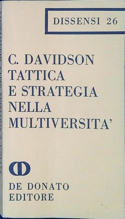 Tattica e strategia nella multiversità - copertina