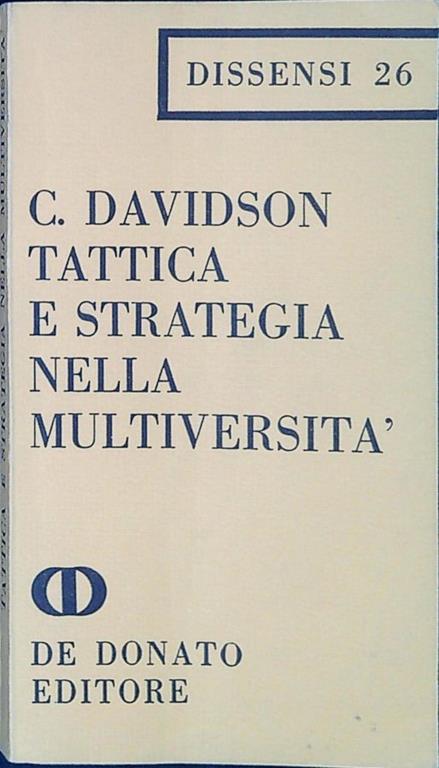 Tattica e strategia nella multiversità - copertina