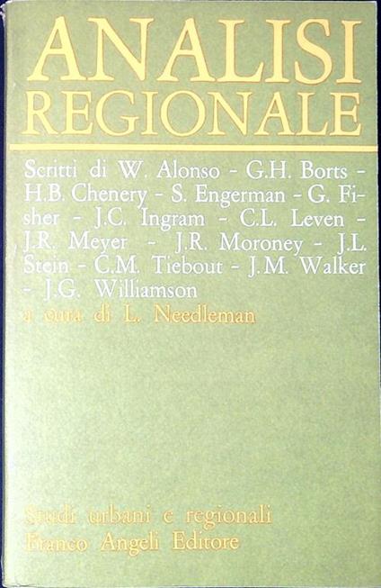 Analisi regionale - copertina