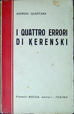 I quattro errori di Kerenski