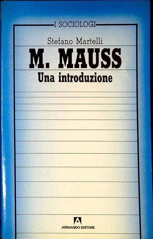 M. Mauss, una introduzione - copertina
