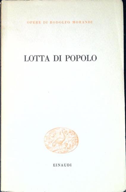 Lotta di Popolo - Rodolfo Morandi - copertina