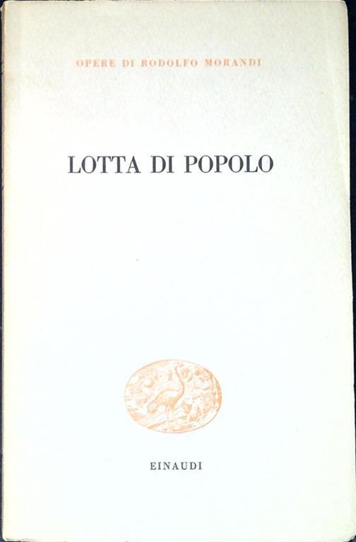 Lotta di Popolo - Rodolfo Morandi - copertina