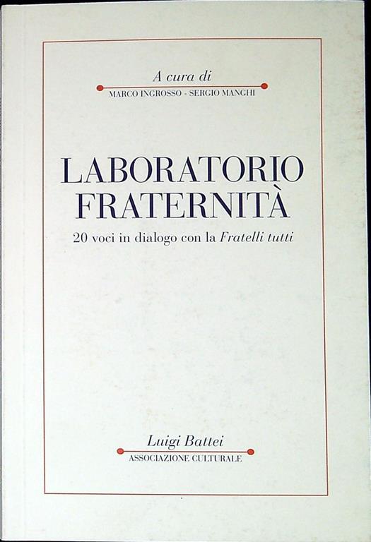 Laboratorio Fraternità - copertina