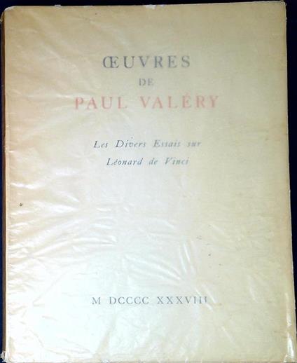Les divers essais sur Leonard de Vinci - Paul Valéry - copertina