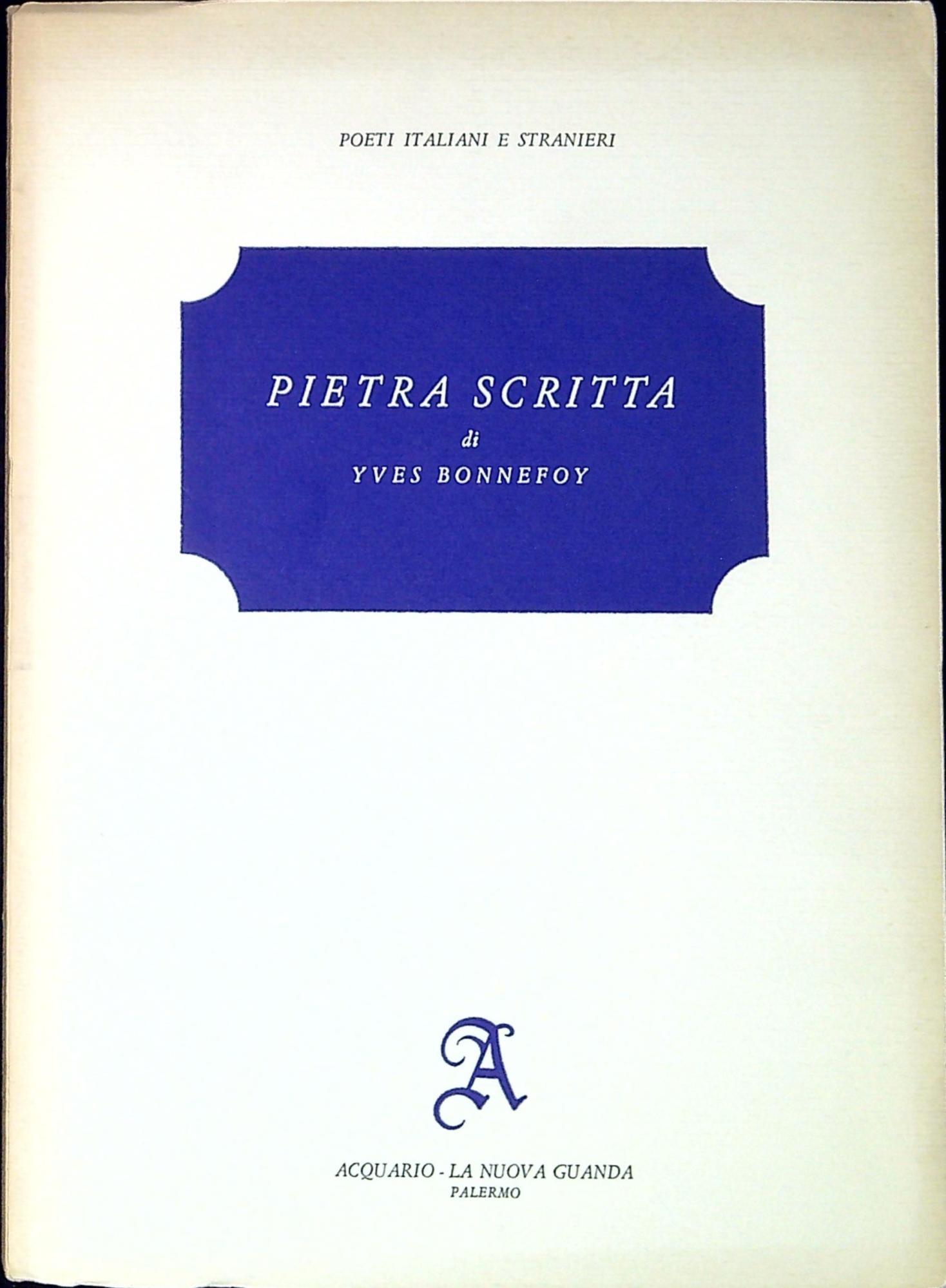 Pietra scritta