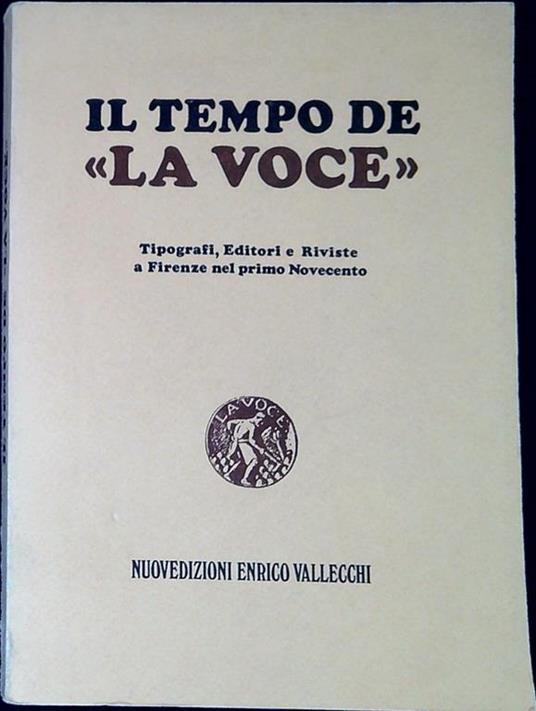 Il tempo de la voce - copertina