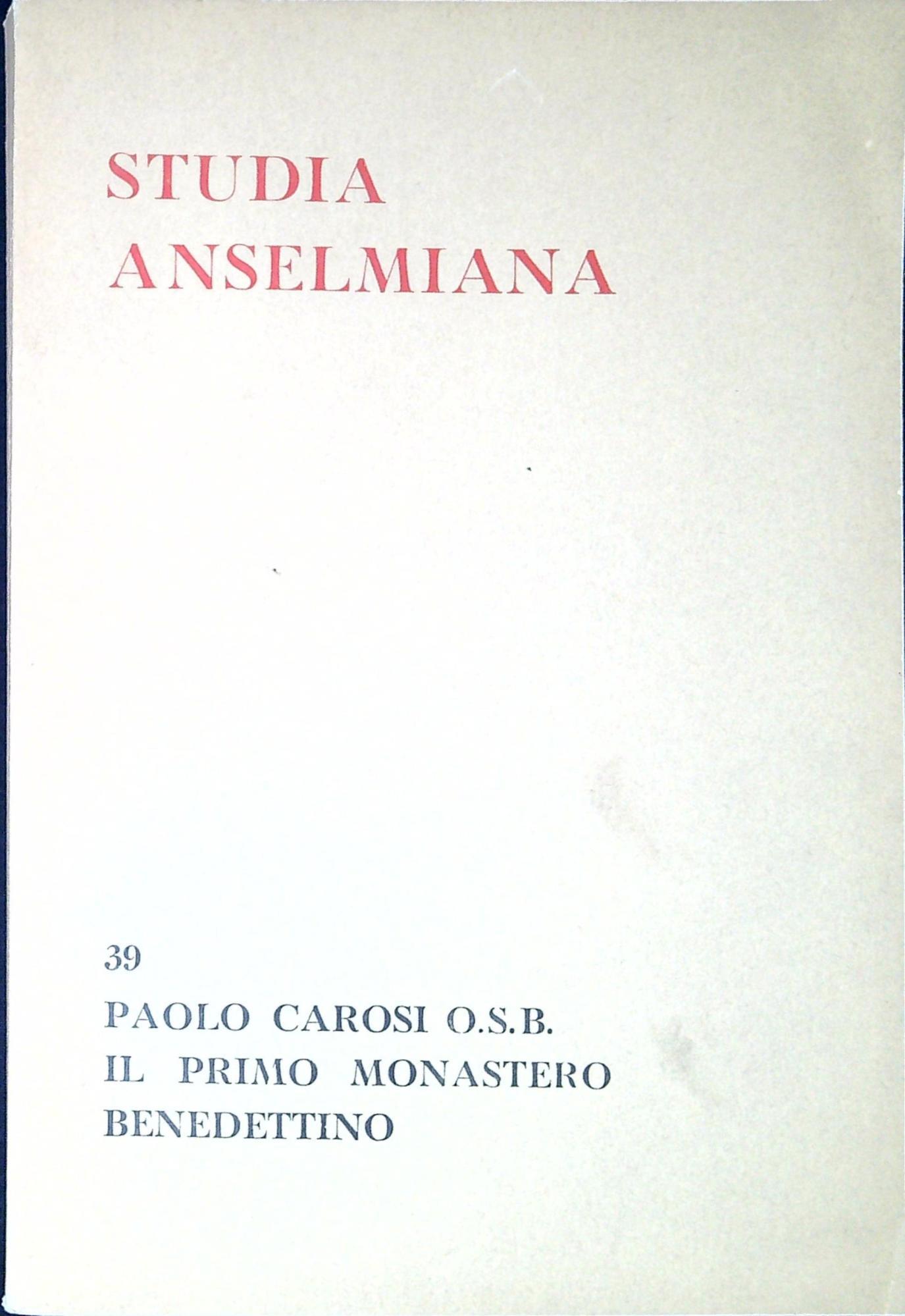 Studia Anselmiana