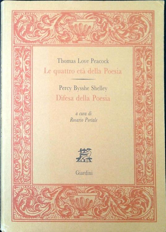 Le quattro età della poesia / Difesa della poesia - copertina