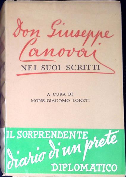 Don Giuseppe Canovai nei suoi scritti - Giacomo Poretti - copertina