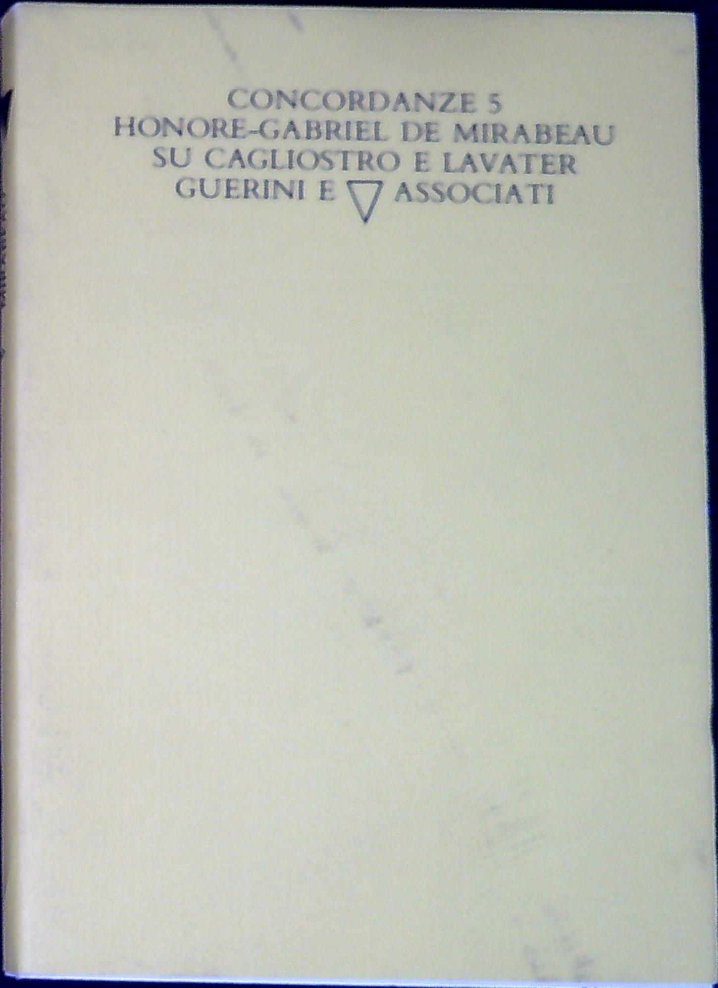 Su Cagliostro e Lavater