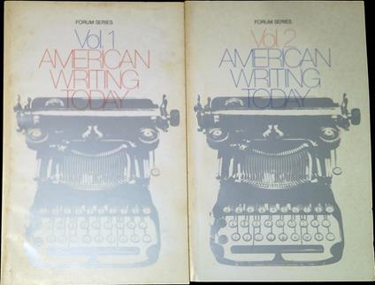 American writing today Voll. 1 e 2 - copertina