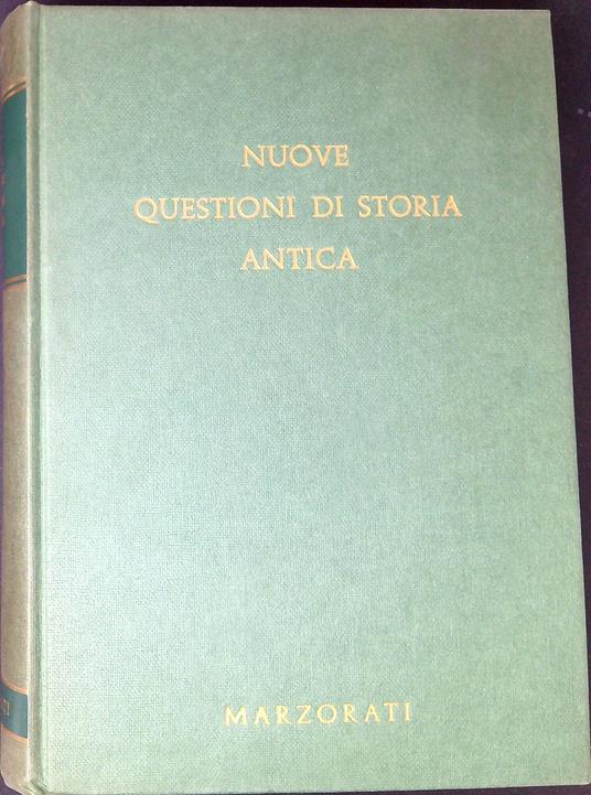 Nuove questioni di storia antica - copertina