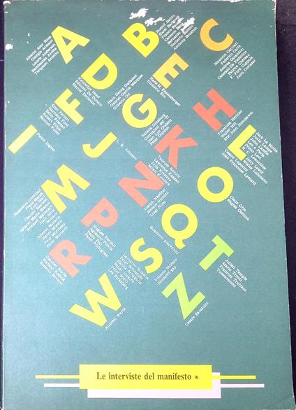 Le interviste culturali del manifesto 1971-1983 - Michele Melillo - copertina