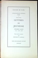 1.1: Lettres de jeunesse, 1777-AoÃ