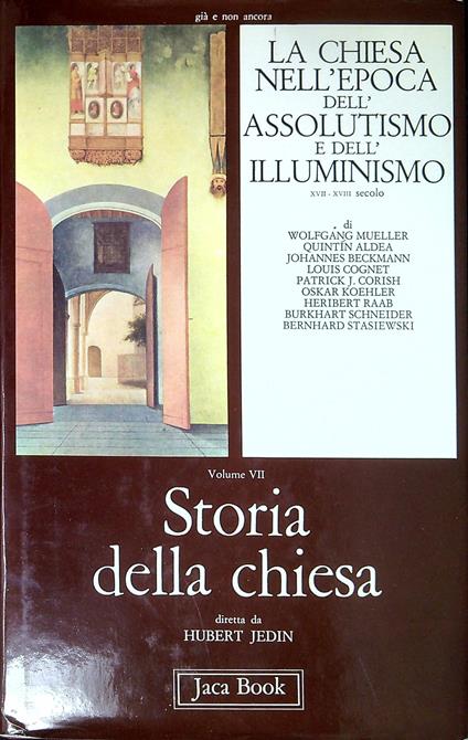 Storia della Chiesa. La Chiesa nell'epoca dell'assolutismo e dell'illuminismo - Hubert Jedin - copertina