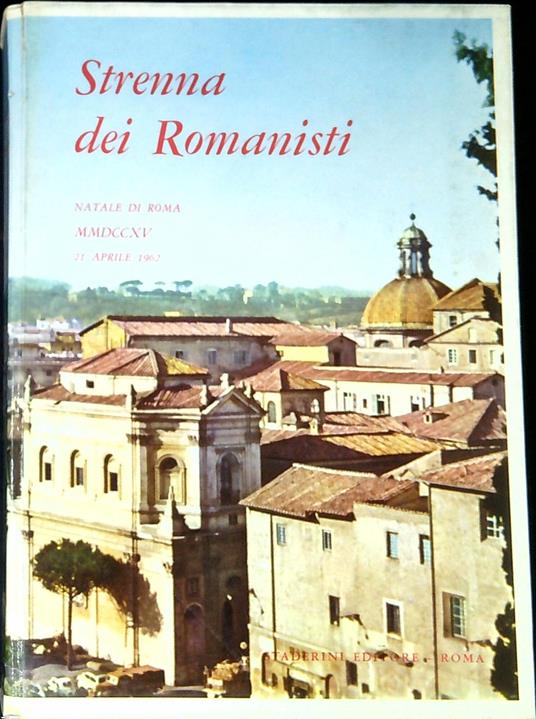 Strenna dei Romanisti Natale di Roma 1962 - copertina