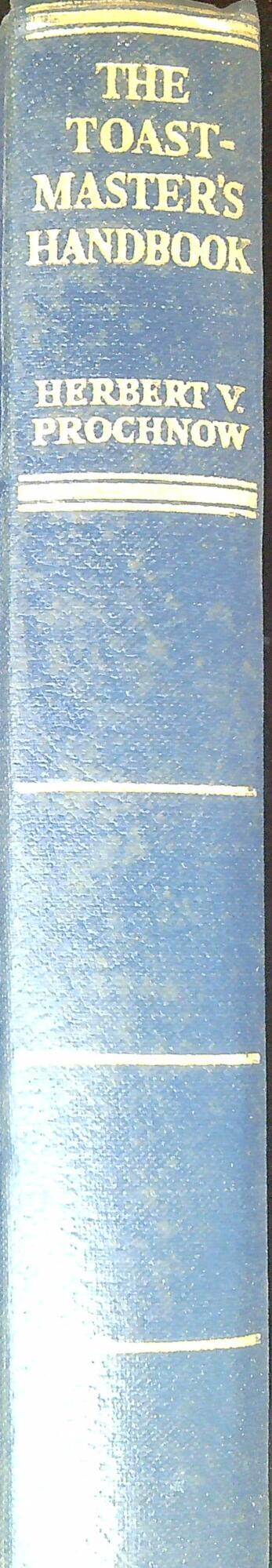 The toastmaster's handbook - copertina