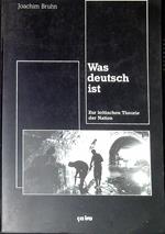 Was deutsch ist Zur kritischen Theorie der Nation